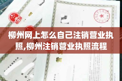 柳州网上怎么自己注销营业执照,柳州注销营业执照流程