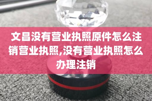 文昌没有营业执照原件怎么注销营业执照,没有营业执照怎么办理注销