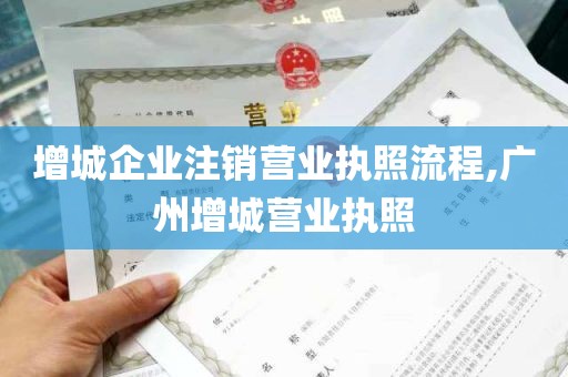 增城企业注销营业执照流程,广州增城营业执照