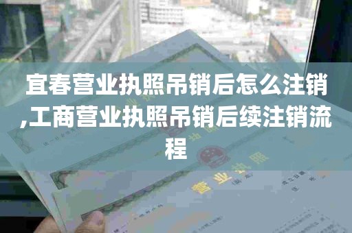 宜春营业执照吊销后怎么注销,工商营业执照吊销后续注销流程