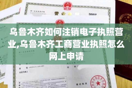 乌鲁木齐如何注销电子执照营业,乌鲁木齐工商营业执照怎么网上申请