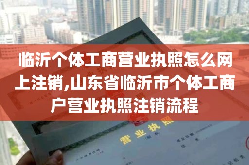 临沂个体工商营业执照怎么网上注销,山东省临沂市个体工商户营业执照注销流程