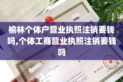 榆林个体户营业执照注销要钱吗,个体工商营业执照注销要钱吗