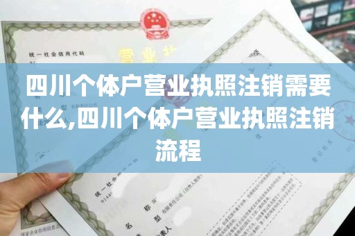 四川个体户营业执照注销需要什么,四川个体户营业执照注销流程