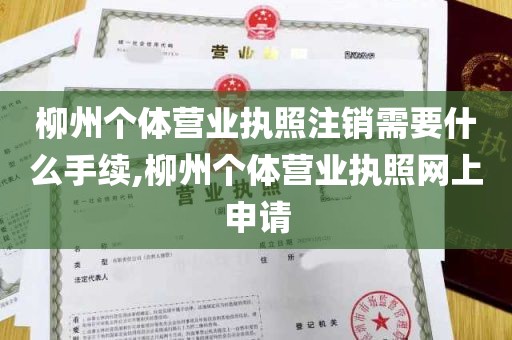 柳州个体营业执照注销需要什么手续,柳州个体营业执照网上申请