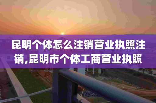 昆明个体怎么注销营业执照注销,昆明市个体工商营业执照