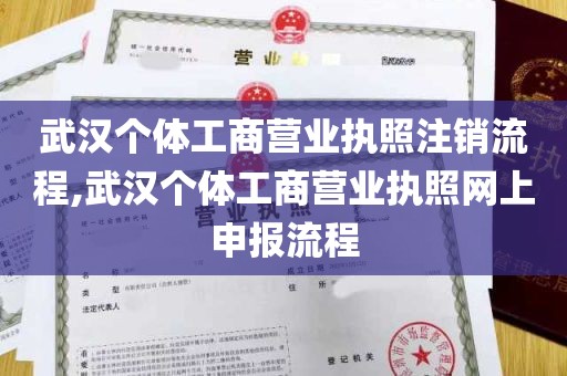 武汉个体工商营业执照注销流程,武汉个体工商营业执照网上申报流程