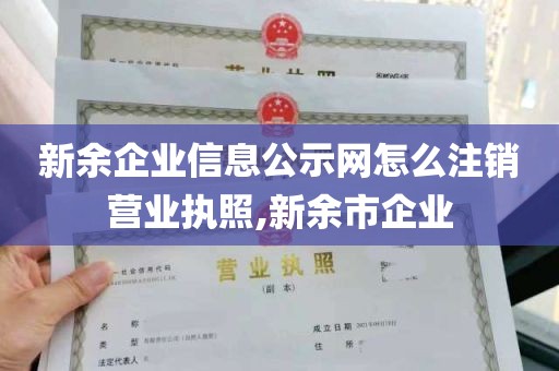 新余企业信息公示网怎么注销营业执照,新余市企业