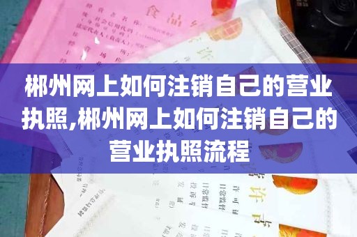 郴州网上如何注销自己的营业执照,郴州网上如何注销自己的营业执照流程