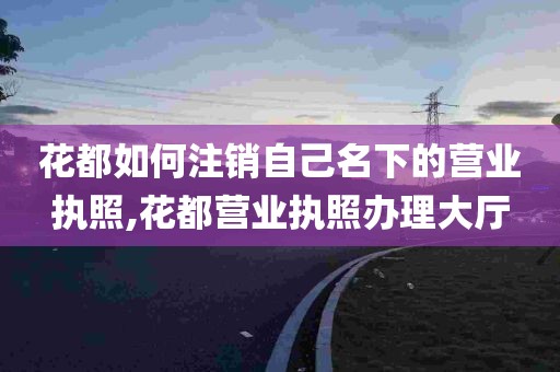 花都如何注销自己名下的营业执照,花都营业执照办理大厅