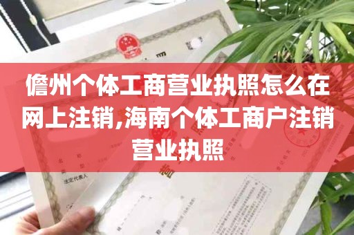 儋州个体工商营业执照怎么在网上注销,海南个体工商户注销营业执照