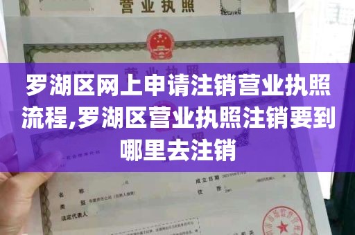 罗湖区网上申请注销营业执照流程,罗湖区营业执照注销要到哪里去注销