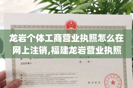 龙岩个体工商营业执照怎么在网上注销,福建龙岩营业执照