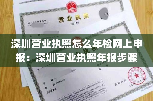 深圳营业执照怎么年检网上申报：深圳营业执照年报步骤