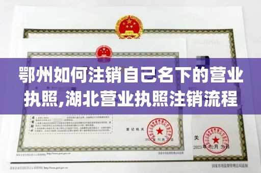 鄂州如何注销自己名下的营业执照,湖北营业执照注销流程