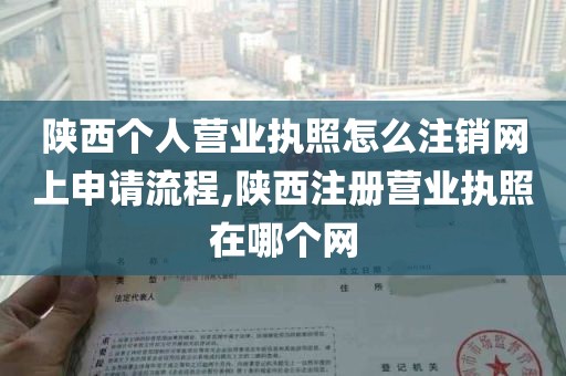 陕西个人营业执照怎么注销网上申请流程,陕西注册营业执照在哪个网