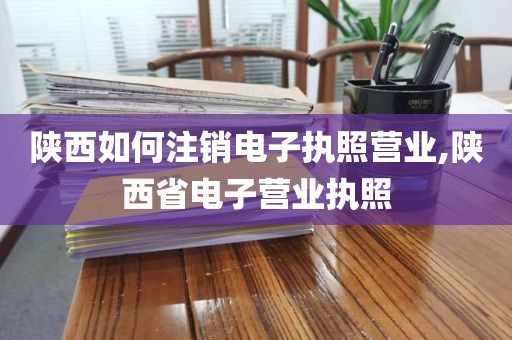 陕西如何注销电子执照营业,陕西省电子营业执照