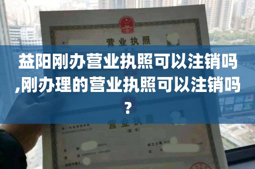 益阳刚办营业执照可以注销吗,刚办理的营业执照可以注销吗?