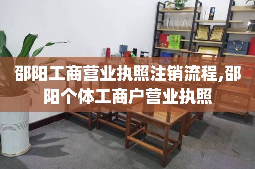 邵阳工商营业执照注销流程,邵阳个体工商户营业执照