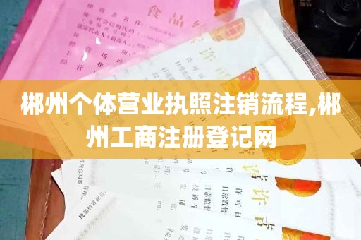 郴州个体营业执照注销流程,郴州工商注册登记网