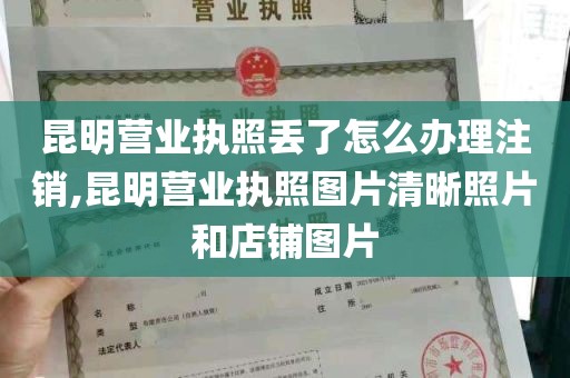 昆明营业执照丢了怎么办理注销,昆明营业执照图片清晰照片和店铺图片