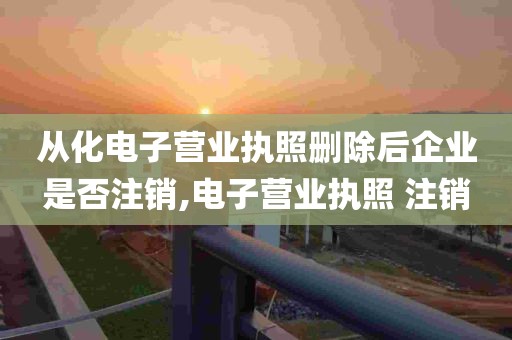 从化电子营业执照删除后企业是否注销,电子营业执照 注销