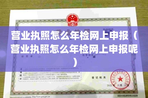 营业执照怎么年检网上申报（营业执照怎么年检网上申报呢）