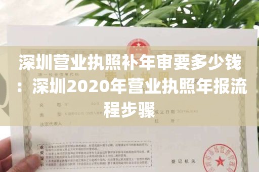 深圳营业执照补年审要多少钱：深圳2020年营业执照年报流程步骤
