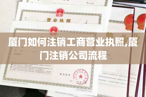 厦门如何注销工商营业执照,厦门注销公司流程