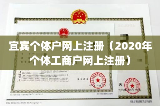 宜宾个体户网上注册（2020年个体工商户网上注册）