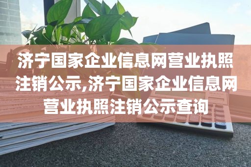 济宁国家企业信息网营业执照注销公示,济宁国家企业信息网营业执照注销公示查询