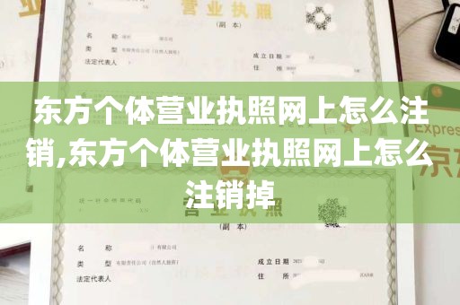 东方个体营业执照网上怎么注销,东方个体营业执照网上怎么注销掉