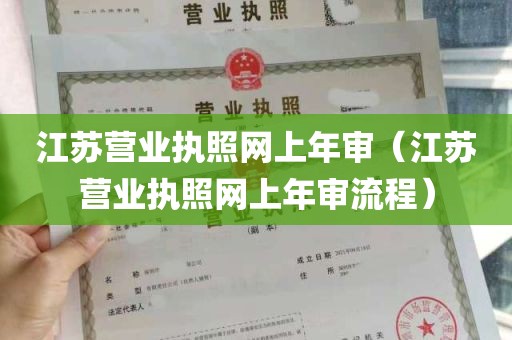 江苏营业执照网上年审（江苏营业执照网上年审流程）