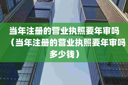 当年注册的营业执照要年审吗（当年注册的营业执照要年审吗多少钱）