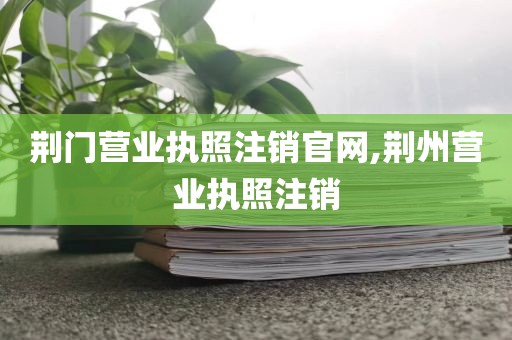 荆门营业执照注销官网,荆州营业执照注销