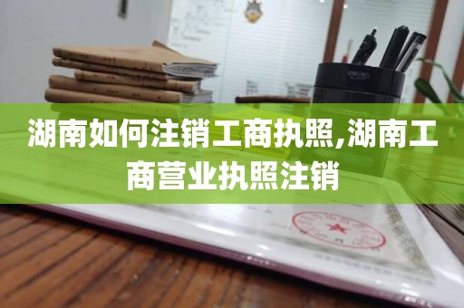 湖南如何注销工商执照,湖南工商营业执照注销