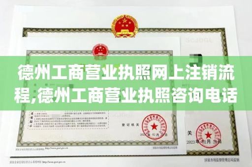 德州工商营业执照网上注销流程,德州工商营业执照咨询电话