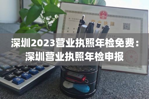 深圳2023营业执照年检免费：深圳营业执照年检申报