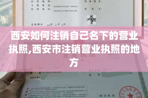 西安如何注销自己名下的营业执照,西安市注销营业执照的地方