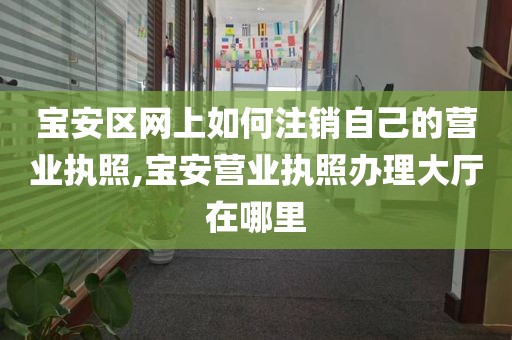 宝安区网上如何注销自己的营业执照,宝安营业执照办理大厅在哪里