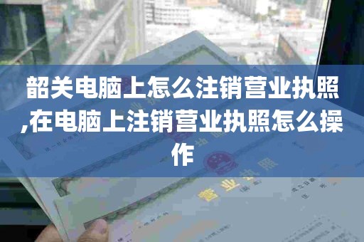 韶关电脑上怎么注销营业执照,在电脑上注销营业执照怎么操作