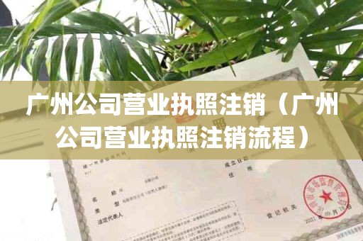 广州公司营业执照注销（广州公司营业执照注销流程）