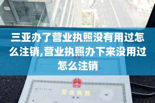 三亚办了营业执照没有用过怎么注销,营业执照办下来没用过怎么注销