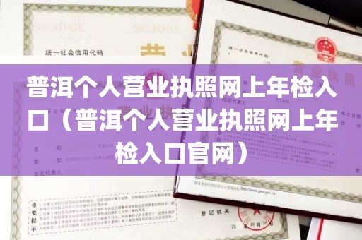 普洱个人营业执照网上年检入口（普洱个人营业执照网上年检入口官网）