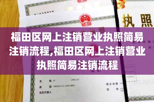 福田区网上注销营业执照简易注销流程,福田区网上注销营业执照简易注销流程