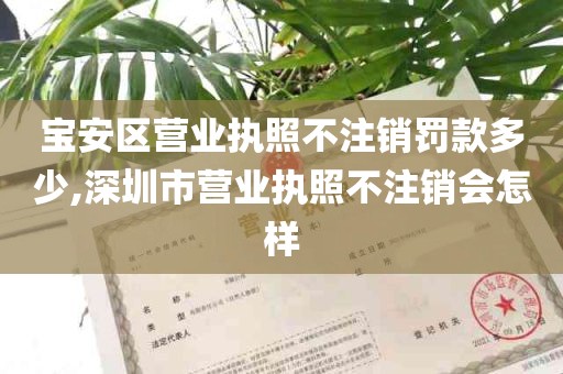 宝安区营业执照不注销罚款多少,深圳市营业执照不注销会怎样