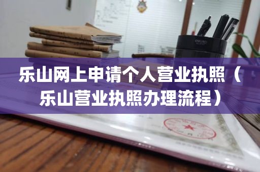 乐山网上申请个人营业执照（乐山营业执照办理流程）