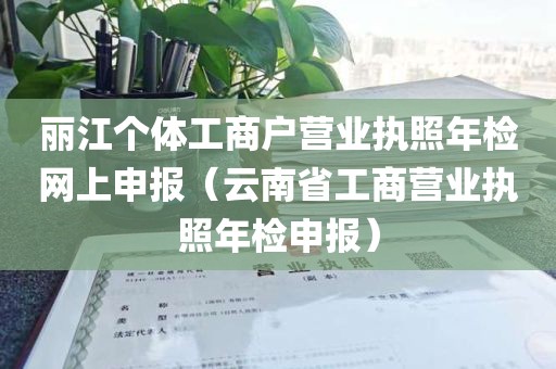 丽江个体工商户营业执照年检网上申报（云南省工商营业执照年检申报）