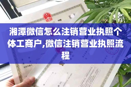 湘潭微信怎么注销营业执照个体工商户,微信注销营业执照流程