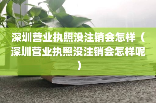 深圳营业执照没注销会怎样（深圳营业执照没注销会怎样呢）